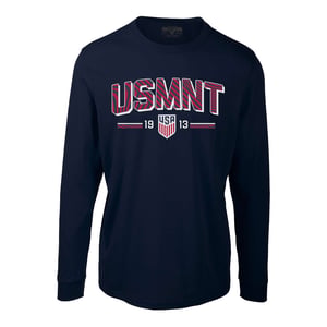 Men's Levelwear USMNT Strike Fast Navy Long Sleeve Tee / 2X