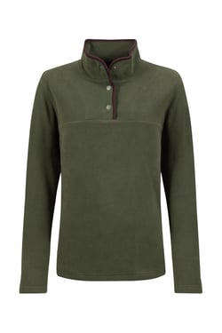 Weird Fish Harriet Funnel Neck Microfleece Deep Lichen Green Size 8