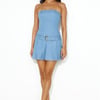 Reckless Fun Strapless Dress Light Denim