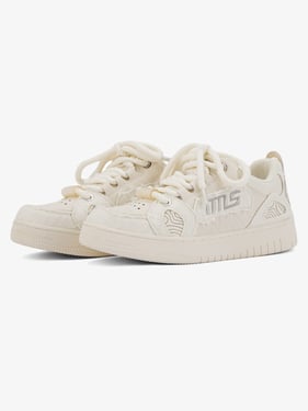 Thesupermade Embroidered Letter Shoes - 2107 - White / 42