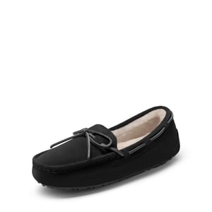 DREAM PAIRS Moccasin Slippers with Faux Fur
