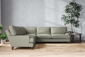 nkuku Marri Corner Sofa | Make To Order | Grand | Recycled Cotton Seaspray