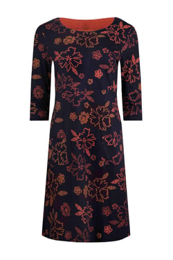 Weird Fish Starshine Organic Cotton Jersey Dress Nightshade Size 12