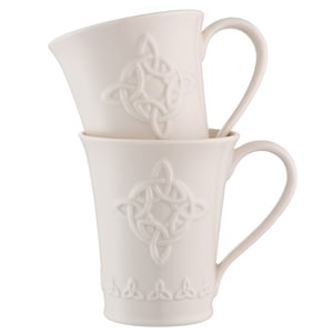 Belleek Classic Trinity Knot Mug Set of 2 - Extra 25% off with LC25