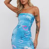 Staring At Midnight Dress Blue