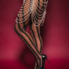 AKIRA Cable Knit Tights | Black | Size Small/Medium