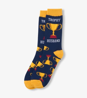 Men's Trophy Husband Crew Socks