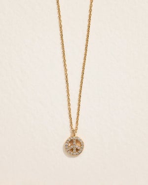 Pavé Peace Pendant