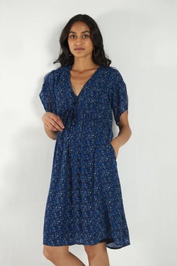Sundowner Dress - Dizzy Blues / XL