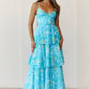 Digital Darling Maxi Dress Blue