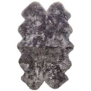 Genuine Sheepskin Rug Grey - Quad - 105x160cm
