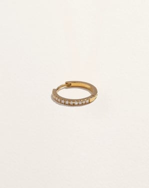 10mm Pavé Huggie