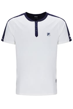 Mens Henry Neck Tennis T-Shirt - XL