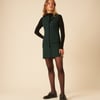 Green Check Ellie Pinafore Mini Dress