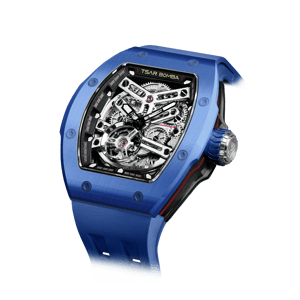 TSAR BOMBA Men's Automatic Watch | Klein Blue | Skeleton Mechanical Wristwatch | Stainless Steel Case | 5ATM Waterproof Luxury Sports Watch | Atomic TB8218