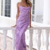 Shining Now Sequin Maxi Dress Purple
