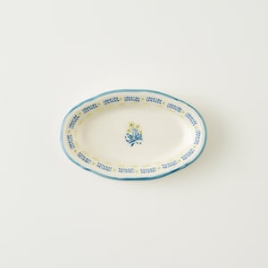 Liana Stoneware Oval Serving Platter - 8.25" x 5.25"