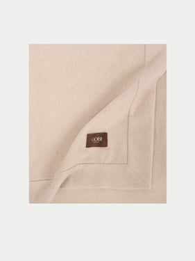 Organic Colour Cashmere Woven Blanket - 200x160cm / Beige / HW0030-02