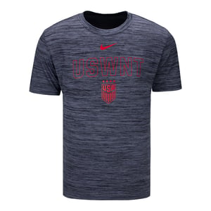 Men's Nike USWNT Velocity Heathered Black Tee / 2X