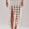 AKIRA Royalty Circle Cut Out Maxi Skirt | Size Small