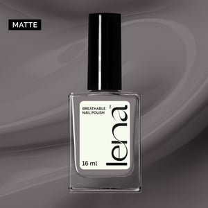 LENA Matte Breathable & Water-Permeable Halal Nail Polish - Nothing To wear… - LE63