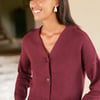Diana Cardigan in Plum