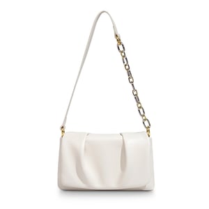Jeulia Ruched Chain Strap Baguette Shoulder Bag