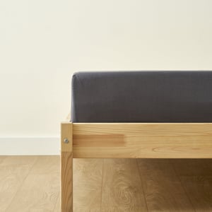Cotton Sateen Fitted Sheet - Anthracite