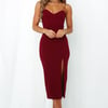 Broken Spell Midi Dress Red