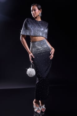 AKIRA Love This Life Maxi Skirt | Black | Size 1X