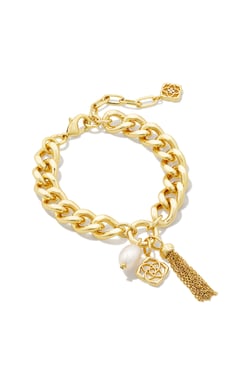Everleigh Gold Chain Bracelet Freshwater Cultured Pearl