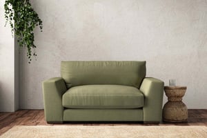 nkuku Guddu Love Seat | Make To Order | Brera Linen Sage | No Colour