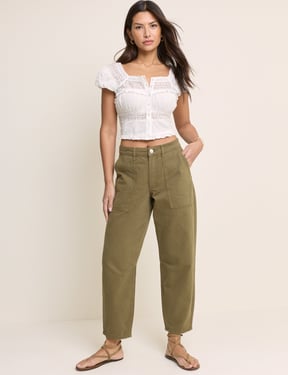 White Lace Short Sleeve Top
