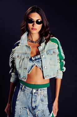 AKIRA All Around The World Denim Jacket | Size 1X