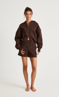Elija Zip Hoodie (Chocolate) - S
