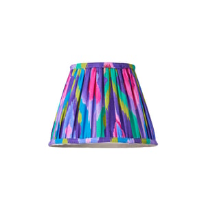 18cm pendant shade in purple mala ikat by Matthew Williamson