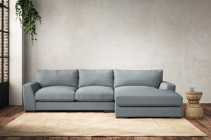 nkuku Guddu Right Hand Chaise Sofa | Make To Order | Medium | Recycled Cotton Horizon