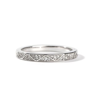 Jeulia "I Love You More Than Once" Sterling Silver Women's Band