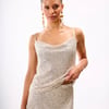 Cream Sequin Cowl Neck Cami Top - 16