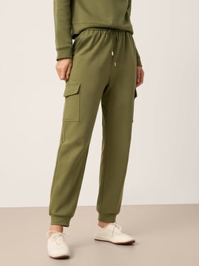 Cotton Drawstring Cargo Pants PIA - Olive / XXL
