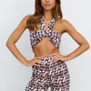 Loveline Crop Top Brown