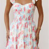 Petal Point Mini Dress Coral