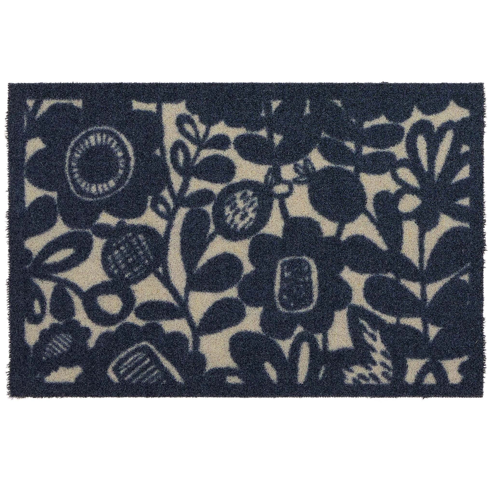 Kukkia Dark Navy Outdoor Doormat - 50x75cm