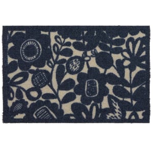 Kukkia Dark Navy Outdoor Doormat - 50x75cm