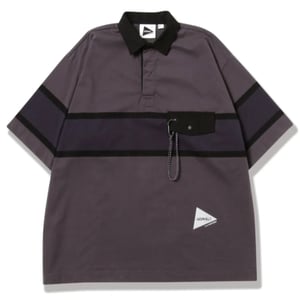 Gramicci x And Wander Tech Rugby Shirt Charcoal