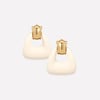 Ostuni White Earrings/Ear Clip - Clip-On