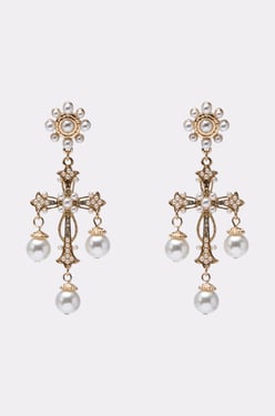 AKIRA Cross It Out Earrings