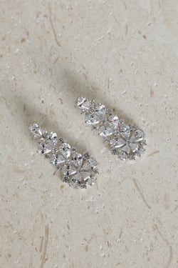 925 Silver Luxe Essence Earrings Silver