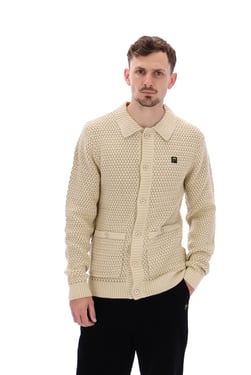 Maso Waffle Knit Cardigan - 4XL
