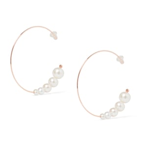 Oh So Fine Cluster Hoop Earring Vermeil
